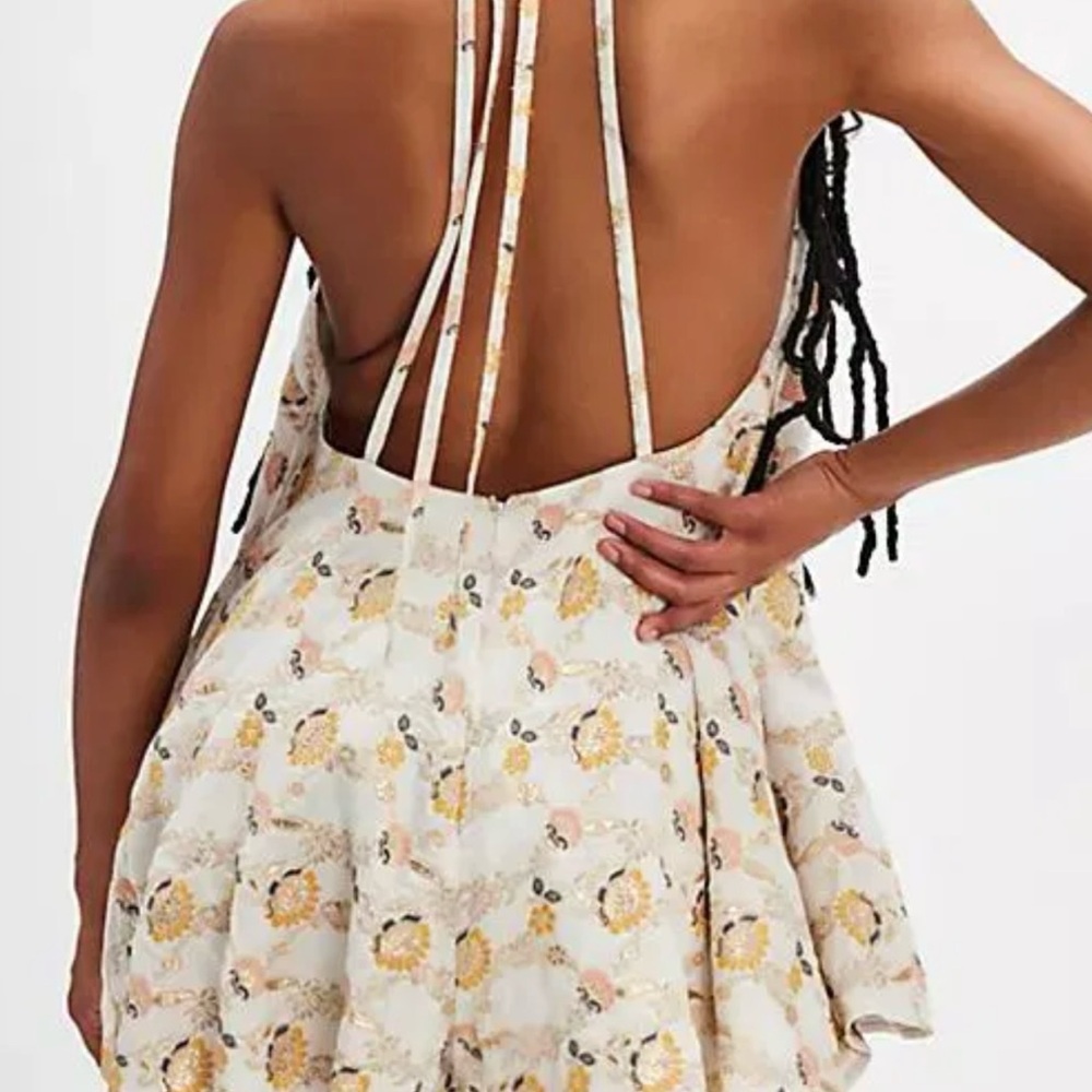 NEW Free People Chiara Playsuit Romper Sz XS - Picture 5 of 12